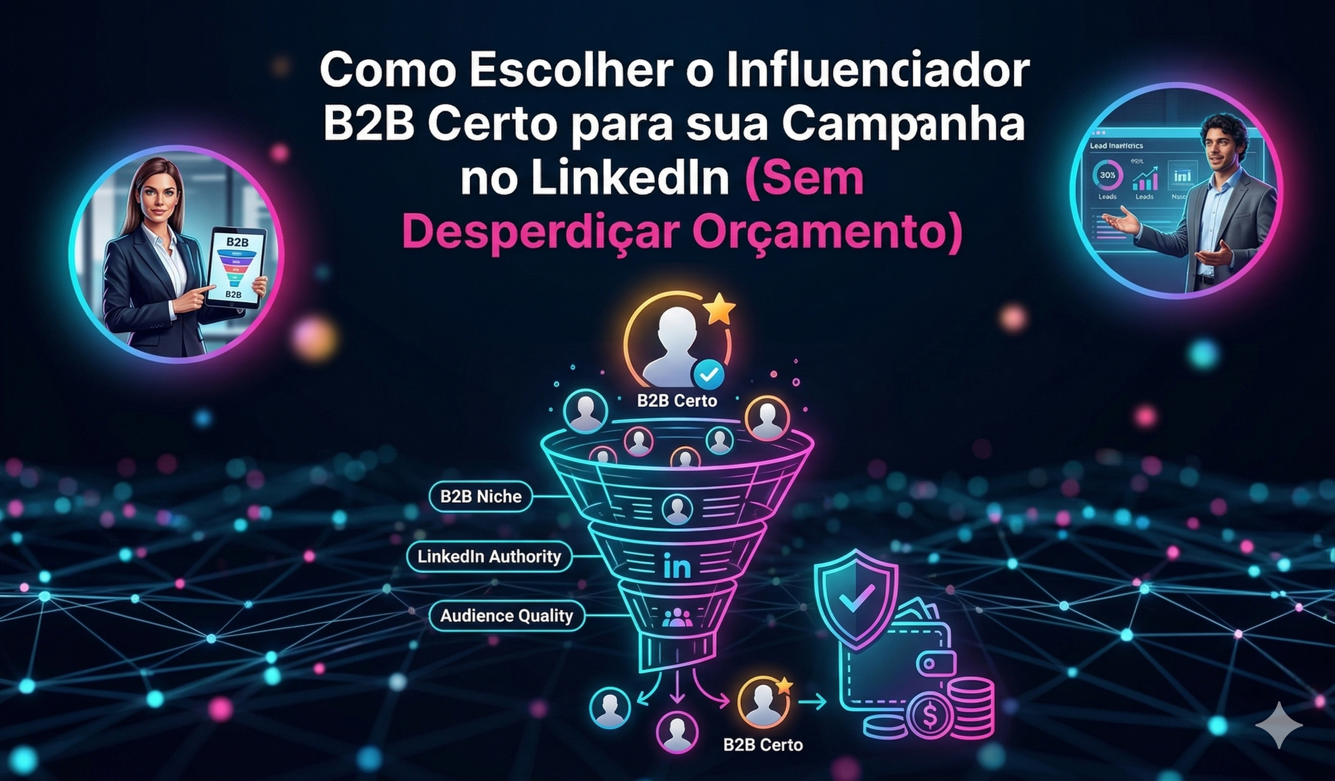 Como Escolher o Influenciador B2B Certo para sua Campanha no LinkedIn (Sem Desperdiçar Orçamento)